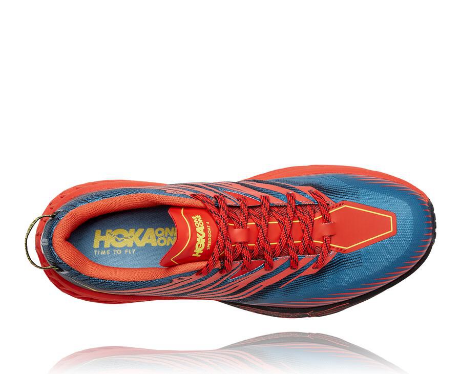 Chaussure Trail Hoka One One Speedgoat 4 Homme - Rouge - VYN-582791